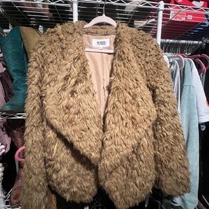 BB Dakota Cozy Brown Teddy Jacket